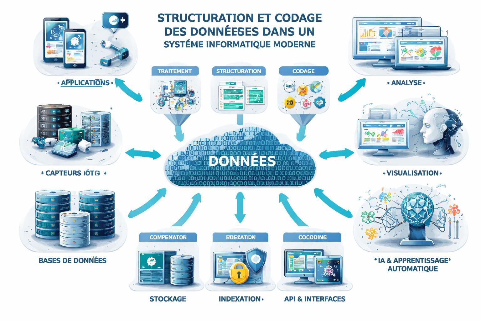 découvrez les différentes méthodes de schémas de codage des données pour optimiser efficacement le traitement des données et améliorer la performance des systèmes d'information.
