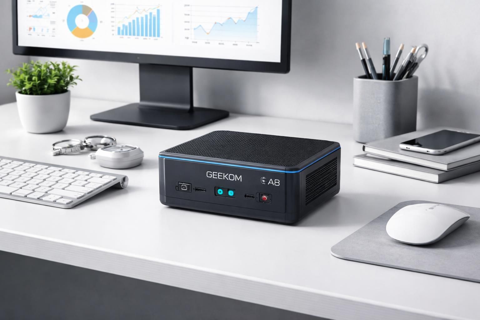 découvrez le geekom a8, une mini-pc innovante qui transforme l'informatique de bureau compacte avec puissance, performance et design élégant.