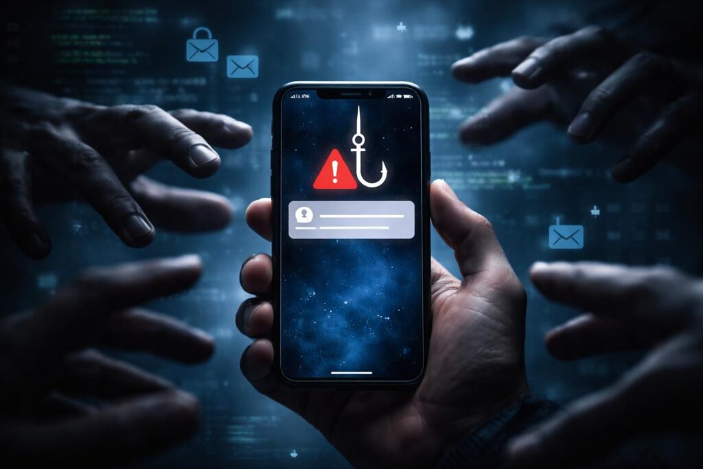 découvrez comment les cybercriminels utilisent des logiciels de phishing pour cibler nos téléphones mobiles au quotidien et apprenez à vous protéger contre ces menaces.