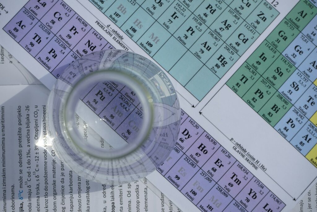 Flat bottom of Erlenmeyer flask