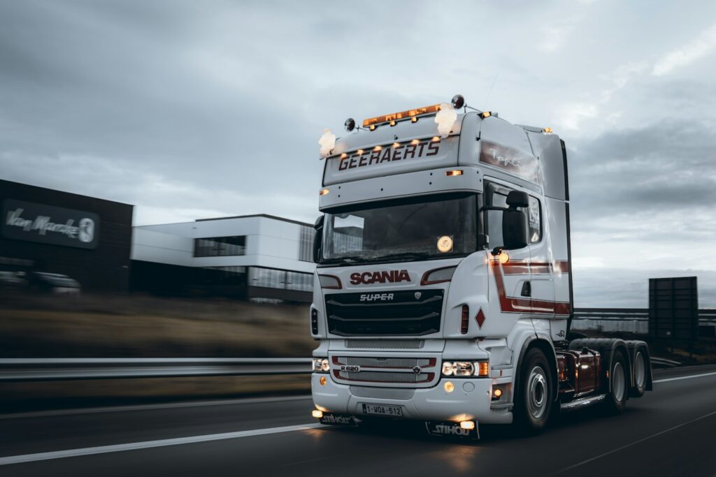 a large truck on the road